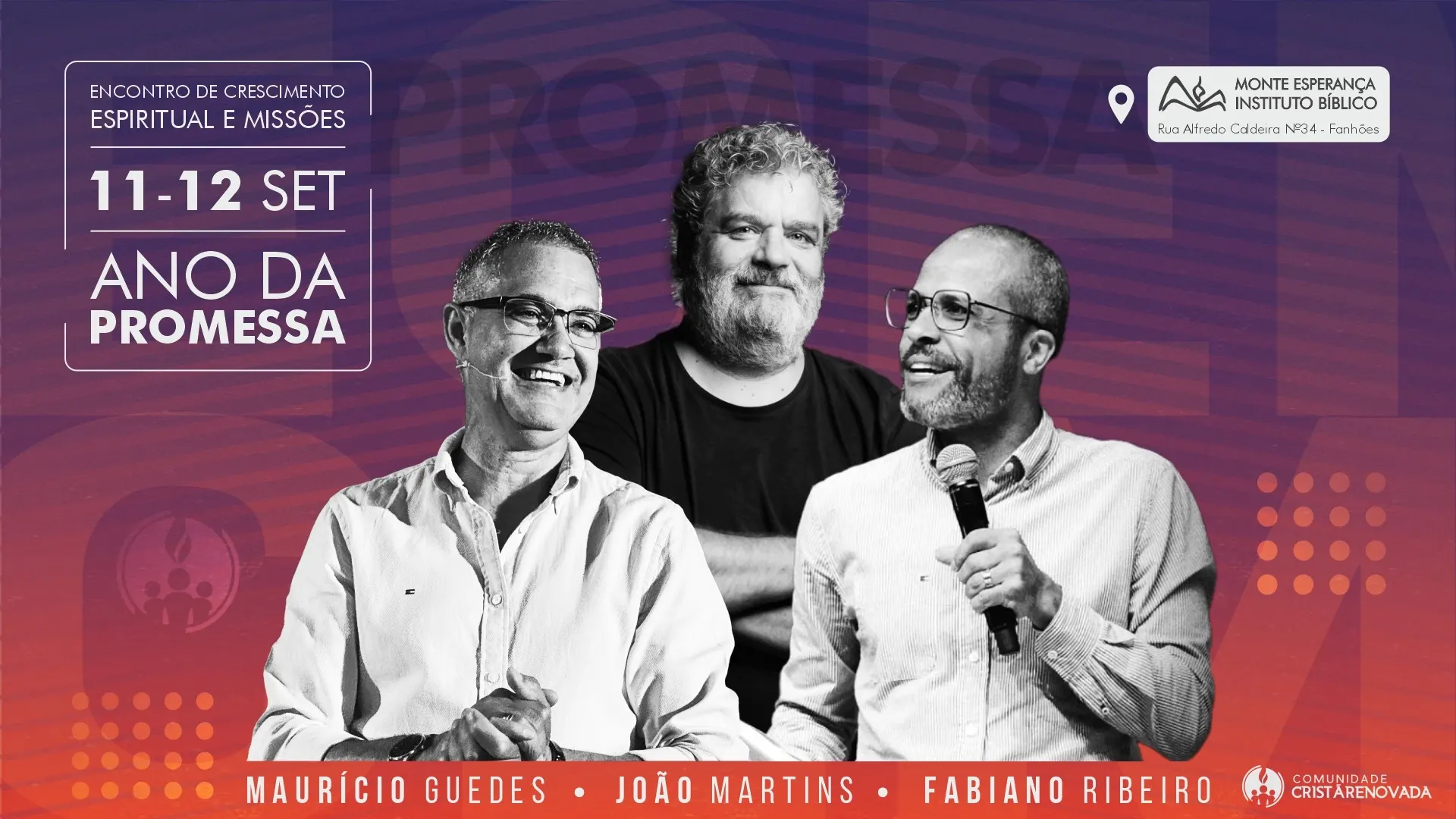 ECEM 2026, 11 e 12 de setembro, Ano da Promessa, Instituto MEIBAD